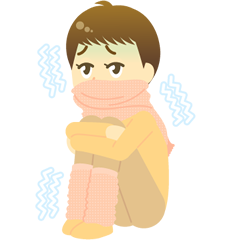 冷え性のイラスト