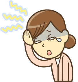 頭痛のイラスト