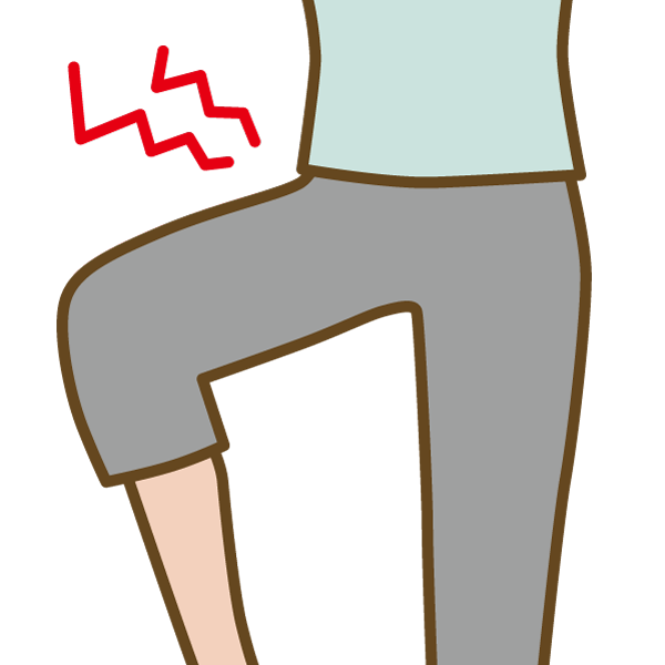 変形性股関節症のイラスト