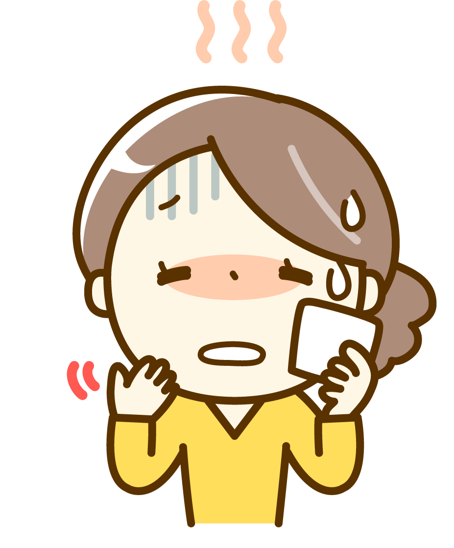 のぼせのイラスト