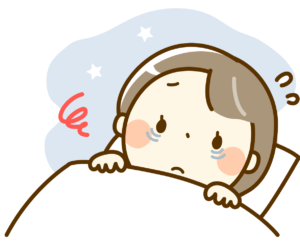 不眠症のイラスト