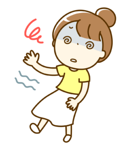 めまい・立ちくらみのイラスト