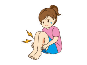 ふくらはぎの痛みのイラスト