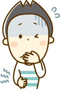 胃痛のイラスト