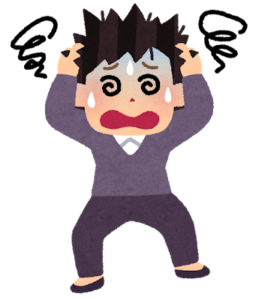 パニック状態のイラスト